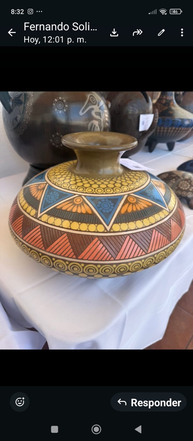 Muestra de pieza decorativa artesanal